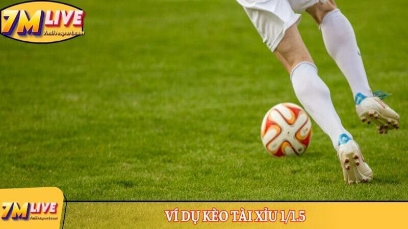 Ví dụ kèo tài xỉu 1/1.5